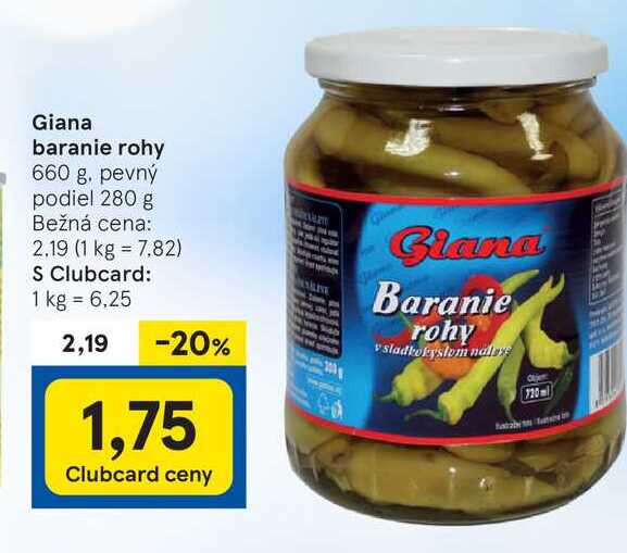 Giana baranie rohy 660 g