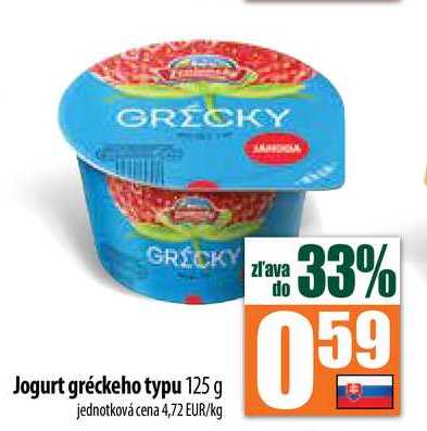Jogurt gréckeho typu 125 g