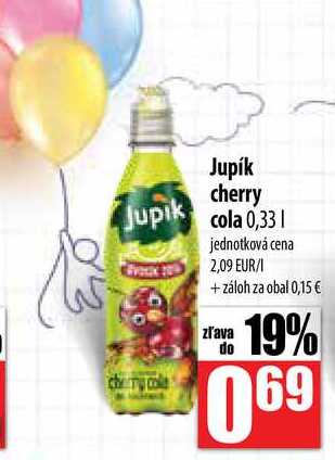 Jupík cherry cola 0,33 l