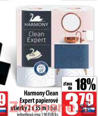 Harmony Clean Expert papierové utierky 2 x 35 m 