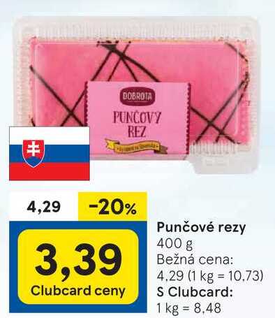 Punčové rezy, 400 g