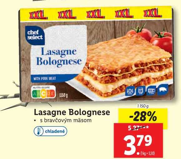 ARCHIV | Lasagne akcii do: Bolognese 1150 v 20.8.2023 g platné