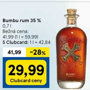 Bumbu rum 35 %, 0,7 l