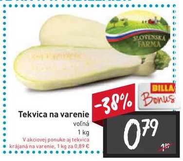 Tekvica na varenie voľná 1 kg