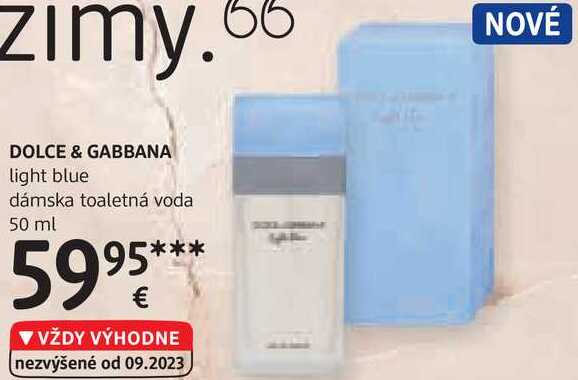 ARCHIV DOLCE GABBANA light blue dámska toaletná voda, 50 ml v