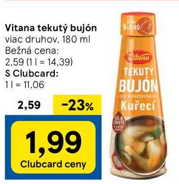 Vitana tekutý bujón, 180 ml