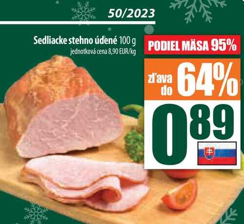 Sedliacke stehno údené 100 g