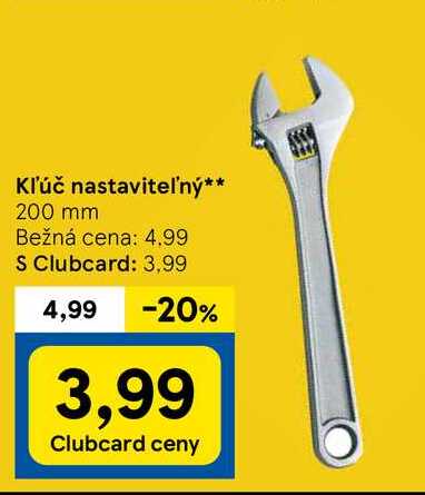 Kľúč nastaviteľný**