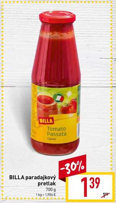 BILLA paradajkový pretlak 700 g 