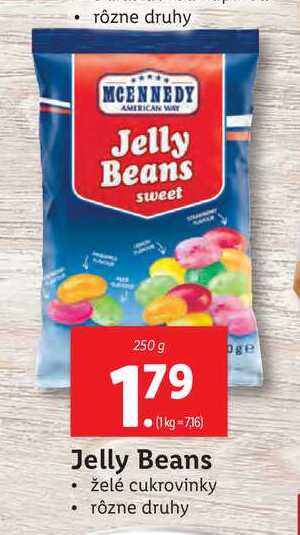 MCENNEDY Jelly Beans g v akcii želé cukrovinky 250