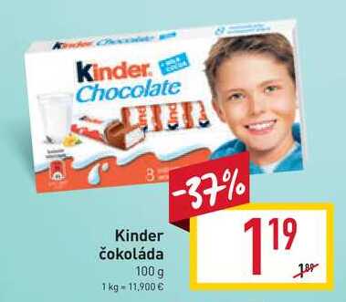 Kinder čokoláda 100 g 