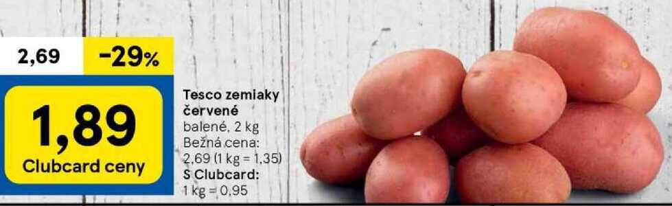Tesco zemiaky červené, 2 kg
