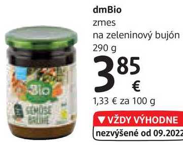 dmBio zmes na zeleninový bujón, 290 g