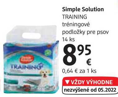 Simple Solution TRAINING tréningové podložky pre psov, 14 ks 