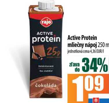 rajo Active Protein mliečny nápoj 250 ml 