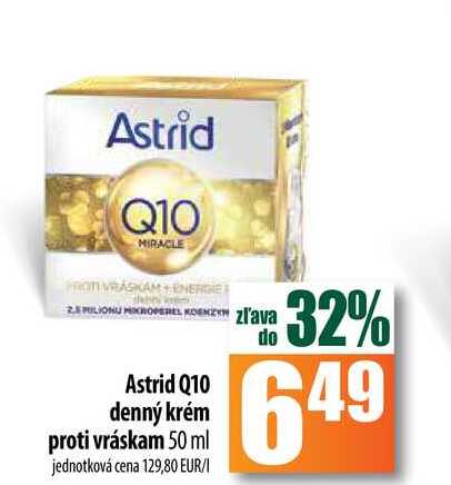 Astrid Q10 denný krém proti vráskam 50 ml 