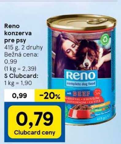 Reno konzerva pre psy, 415 g