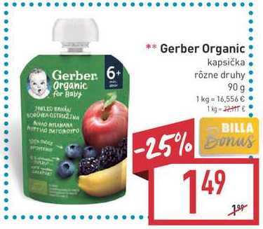 Gerber Organic kapsička 90 g 