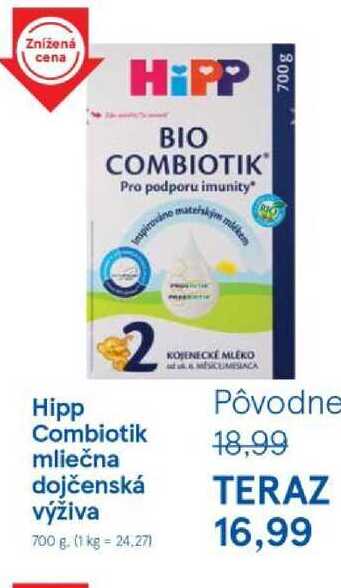Hipp Combiotik mliečna dojčenská výživa, 700 g
