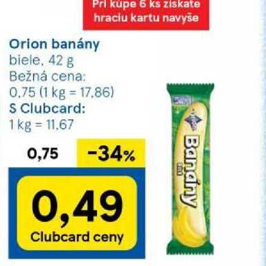 Orion banány, 42 g 