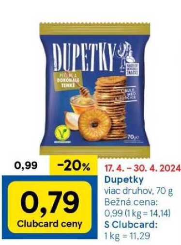 Dupetky, 70 g 