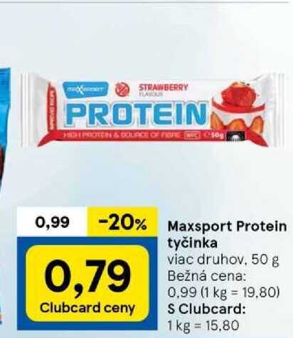 Maxsport Protein tyčinka, 50 g
