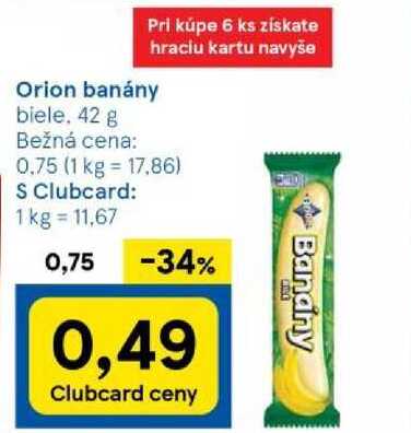 Orion banány, 42 g