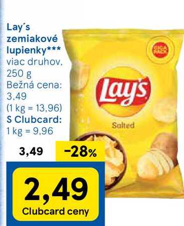 Lay's zemiakové lupienky, 250 g