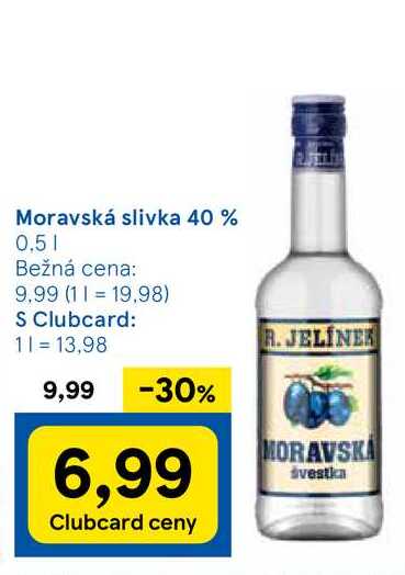 Moravská slivka 40 %, 0,5 l