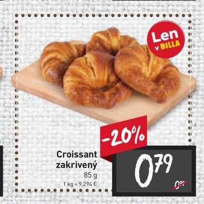 Croissant zakrivený 85 g 