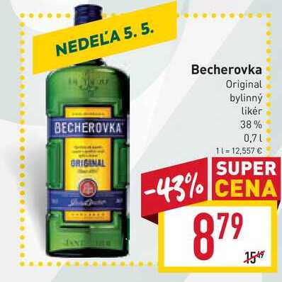 Becherovka Original 70 cl