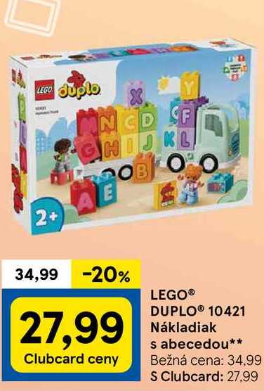 LEGO® DUPLO® 10421 Nákladiak s abecedou