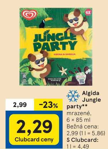 Algida Jungle party, 6x 85 ml