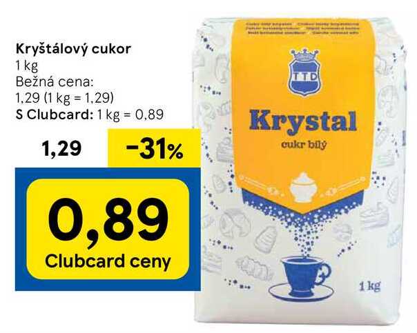Kryštálový cukor, 1 kg 