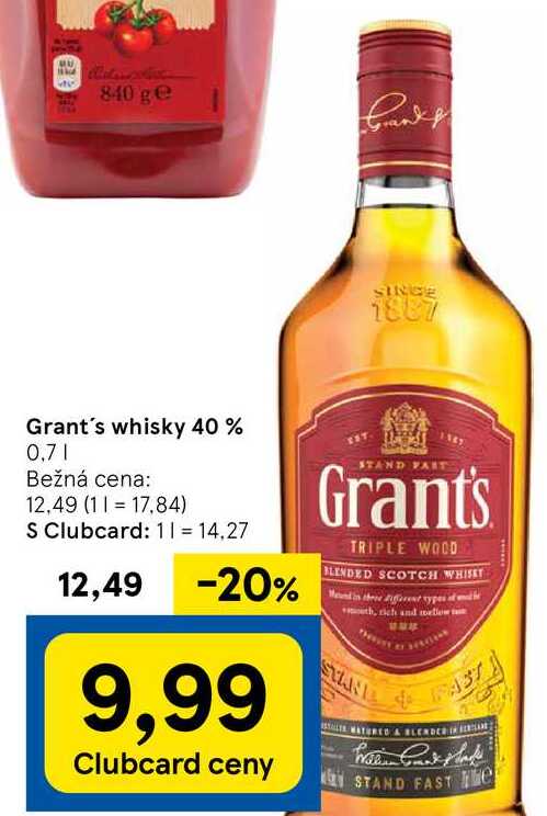 Grant's whisky 40%, 0,7 l