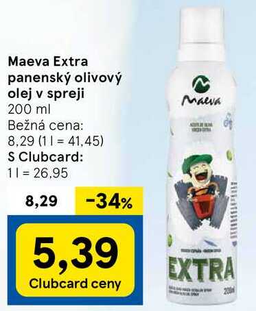 Maeva Extra panenský olivový olej v spreji, 200 ml v akcii