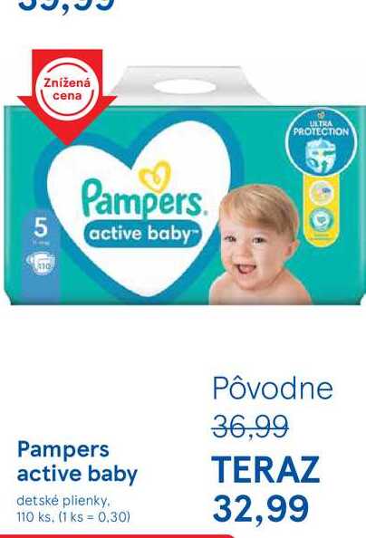 Pampers Active Baby 110ks 