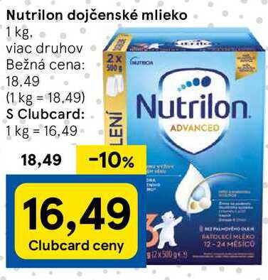 Nutrilon dojčenské mlieko, 1 kg