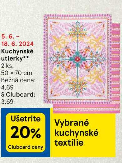 Kuchynské utierky 2 ks 50 x 70 cm 