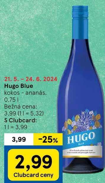 Hugo Blue, 0,75 l