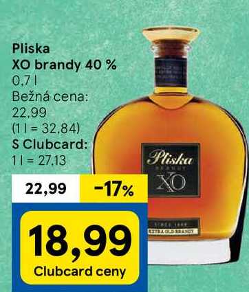 Pliska XO brandy 40 %, 0,7 l