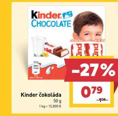 Kinder čokoláda 50 g 