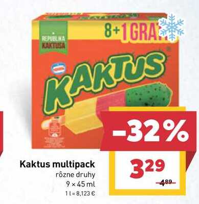 Kaktus multipack rôzne druhy 9 × 45 ml