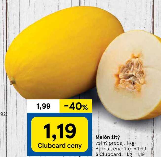 Melón žltý, 1 kg