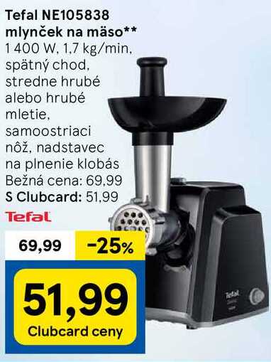 Tefal NE105838 mlynček na mäso