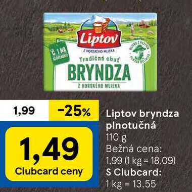 Liptov bryndza plnotučná, 110 g