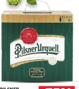 Pilsner Urquell Svetlé pivo v akcii