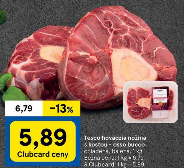 Tesco hovädzia nožina s kosťou - osso bucco, 1 kg