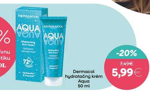 Dermacol hydratačný krém Aqua 50 ml 