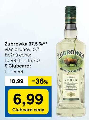 Žubrowka 37,5 %, 0,7 l